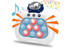 WEIRTOYA Astronaut Quick Push Bubble Game Pop It, Fidget Toys, Fast, Anti-Stress Plopper Toy, Quick Puzzle Game Machine, Push Bubble Stress Toy, Pop Memory Game Gift for Boys, Girls