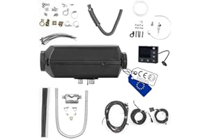 Autoterm Air 4D 4 KW 12 V Diesel Riscaldamento ad aria con OLED – Parte di comando PU-27 e pompa del carburante silenziosa per auto, camion, camper, campervan barca