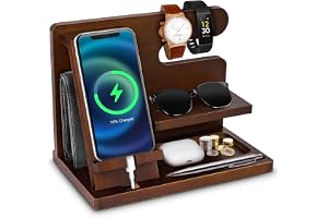 Hanari Fars dagpresent till män, trä telefon dockningsstation, mors dagpresent till mamma, present till honom, far vän bror årsdag