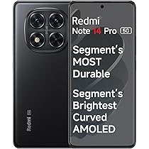 Redmi Note 14 Pro 5G Titan Black 8GB RAM 128GB Storage|50 MP Sony
