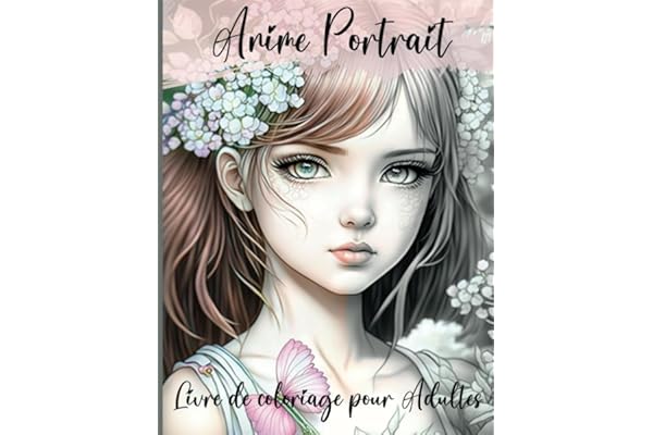 Anime Portrait livre de coloriage pour Adultes: Donnez vie à votre anime préféré et découvrez la magie de la couleur.