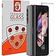 STP FEEL® Tempered Glass Compatible for Samsung Z Fold 3 | Edge to Edge Coverage Screen Protector Guard | Full Screen Protector (Pack Of 1)
