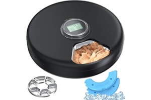 VKIMISS Comedero Automatico Gato Comida Humeda: Dispensador Comida Gatos Programable - Comedero Automatico Perros sin Cable Temporizador - Dosificador Alimentador Perro Refrigerado - con Acero Inoxidable Bol