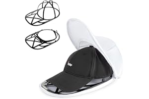 Ideal Swan Baseball Cap Washing Cage – Cap Holder for Washing Baseball Caps, Hat Washer Cage, Hat Cleaner Rack for Washing Machine, Shaper Protector Racks with Breathable Cap Bag for Laundry