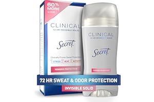 Secret Clinical Strength Invisible Solid Women's Antiperspirant & Deodorant Powder Protection Scent 2.6 Ounce by Secret