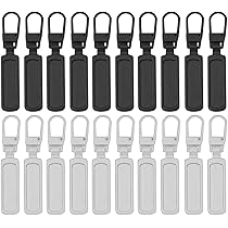 20 Pezzi Tiretti Cerniera Metallici - Linguette Sostitutive Per Borse, Valigie E Abbigliamento