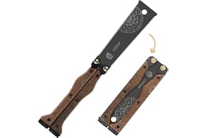 Pyrrhonian Sega Giapponese per Legno, SK5 Seghe Mano 150mm Sega per Cartongesso, Design dei Denti Abrasivi 3 Lati Sega Portatile per Lavorazione del Legno Adatto per l'outdoor e il Campeggio