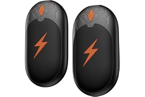 TIEMA Hand Warmers Rechargeable 2 Pack, Electric Handwarmers Portable Pocket Heater, Reusable Hand Warmer 2 in 1, 3 Levels Heat, Up to 24 hrs, Double-Sided Heating USB Warmers for Winter Gift