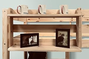 Strictly Beds and Bunks Limited Goliath Bunk Bed Solid Pine Storage Shelf, Heavy Duty