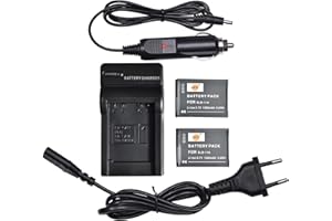 DSTE DE DSTE（2 Pack） Ricambio Batteria SLB-11A + DC23E Travel Caricabatteria Compatibile per Samsung WB700 WB1000 WB2000 CL65 CL80 EX1 HZ25W HZ30W HZ35W HZ50W ST1000 ST5000 Camera digitale