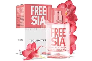Perfumy damskie SOLINOTES Freesia - woda perfumowana, kwiatowy i kojący zapach, idealny prezent dla niej, 50 ml