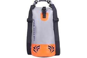 The Pack Wolf Company Wodoszczelny Worek Premium 20L 10L 2L Plecak Regulowane Szelki Na Ramię Kajakarstwo Rafting Żeglarstwo Sporty Wodne Pływanie (10L)