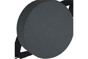 HKJGNH Cuscino rotondo per sedia Ufficio con fibbia antiscivolo, 25/28/40/35/30/45/50cm, 3/5/8 Spessori, cuscino rotondo per sedia da pranzo per sedie da Cucina, sgabelli giardino, interni, casa(Color 4,35x3