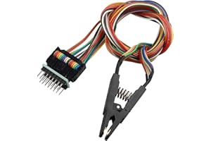 HALJIA SOP16 IC Test Clip SOP16 zu DIP8 Flash Test Clip BIOS-Programmer geeignet für 25 Series Chips Universal Body Nicht zerlegbar Programmierclip Testklemme