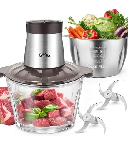 Hachoir à Viande électrique 400 W Avec Lame En Acier Inoxydable