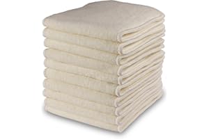 Littles & Bloomz, Reusable Cloth Nappy Inserts Booster, Bamboo, Pack of 10