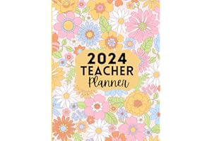 Teacher Planner 2024 - 2025: Lesson Plan Grade and Record Books for Teachers, with Holidays, Agenda, student information, Gols of Month, Notes.