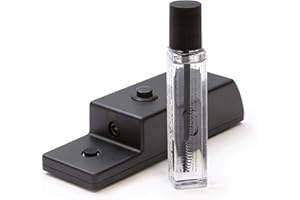 Dynavox HFC-50, Elektrischer Nadel-Reiniger für Schallplattenspieler, inkl. Reinigungsflüssigkeit, Batterie-Betrieb, schwarz