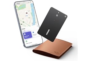 ‎UGREEN UGREEN FineTrack Slim kompatybilny z Apple Find My (tylko iOS), lokalizator Bluetooth, wodoodporny IP68, ładowalny lokalizator portfela, karta śledząca SmartTag do portfela, paszportów, bagażu