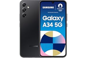 SAMSUNG - SMARTPHONE Samsung Galaxy A34 5G 16,8 cm (6.6") Double SIM hybride USB Type-C 8 Go 256 Go 5000 mAh Graphite