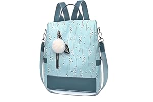 ZanWise Bolso Mochila Mujer Casual Antirrobo Impermeable Ideal Viaje Cabina con Tejido Oxford Bolsos Mochilas Escolar Juvenil Diseño Flores Regalos Originales para Mujer