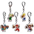 Giliger 5 pcs/set One Piece Keychains For Backpacks Anime Zoro Luffy Sanji Usoppu Frank Acrylic Keychains Small Gift For One Piece Fans Unique Keychains, Multi, One size