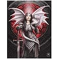 Something Different AS_18538 Canvas Plaque | Valour by Anne Stokes | H19 W25cm x D1.4cm | Pack of 1, multicolor