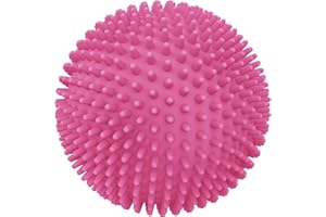 Depsoul Palla massaggiante per spalle, braccia, collo, schiena e piedi (colore rosso rosa; diametro: 9 x 9 cm)