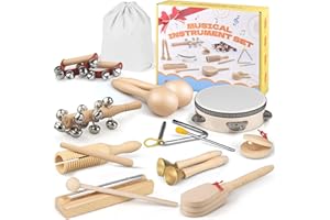 E-SMARTER Kids Musical Instruments 14pcs, Montessori Musical Toys Maracas, Percussion Instruments Music Enlightenment, Musical Toys for Boys and Girls, Kids Birthday Gift