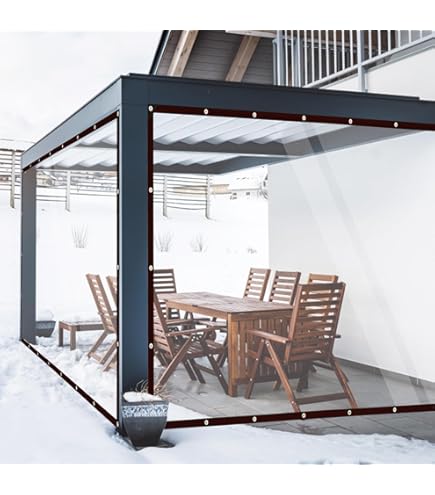 Telone Impermeabile Trasparente 2x3m Con Occhielli - Per Copertura Esterna - Foto 10