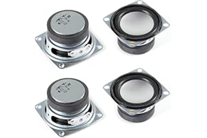 ALMOCN 4PCS 2" 4Ohm 3W DIY Small Full Range Audio Speaker Stereo Woofer Loudspeaker for Arduino and DIY Speaker