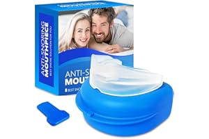 ZQITONE Anti-Russare Mouth Guard, Anti-Russare Mouthpiece, Comodi Dispositivi Anti-Russare per gli Uomini/le Donne Un sonno Migliore (Blue)