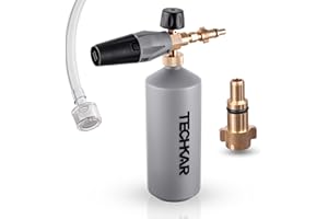 FOAM PRO TECHKAR lanca piankowa do myjki wysokociśnieniowej kompatybilna z myjką wysokociśnieniową Nilfisk Alto Stihl Hobby 1000 ml, 180 bar