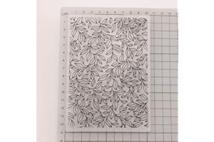 arriettycraft Swirls Leaves Background Plastic Embossing Folder for Scrapbook DIY Album Card Tool Plastic Template Folders