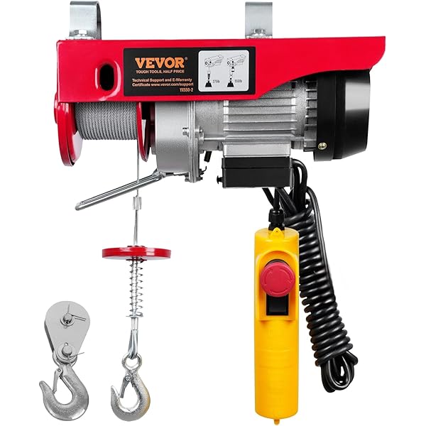Palan Chaîne Palan électrique VEVOR 1000kg - Grue De Levage 3m Avec Télécommande - Pour Garage Et Atelier Palans Atelier Garage
