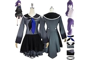Tjmiaohao Project Sekai Colorful Stage Asahina Mafuyu Cosplay Costume Outfit Game Character Akiyama Mizuki Uniform Full Set Halloween Dress Up Suit with Wig for Women Girls