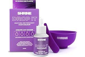 SHRINE Drop It Semi-Permanent Hair Dye Drops, Purple, 20 ml