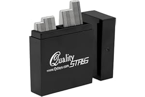 QUALITY STAYS MELARQT Kragenstäbchen aus Metall, 4 Größen in einer Box, 40 Stück