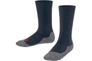 FALKE unisex niños Active Warm calcetines costilla gruesa resistente para deportes al aire libre transpirable secado rápido regulación del clima antiolores lana hilo funcional 1 par