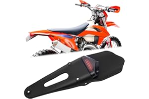 BREDUXSER Motociclo Bicicletta Sporca Fender Fanale Posteriore, Moto Motocross GUIDATO Luce freno posteriore con staffa per Off-Road SMR 690 CR EXC WRF 250 450 125SX XR DRZ KLX KMX WR125