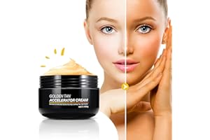 ZCPMFKC 100g Tanning Accelerator Cream, Sunbed Tanning Accelerator Cream, Long-Lasting Rapid Tanning Cream, Sunbed Cream Effective in Sunbeds & Outdoor Sun, Achieve a Natural Tan with Natural Ingredient