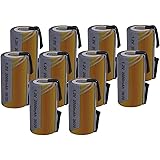 KIT 10 Batterie SC NI-CD 1,2V 2000mAh con Lamelle