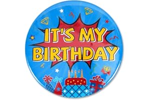 SAVITA It's My Birthday Pin for Boys & Girls, Game Theme Birthday Badge Cute Button Pin Tag for Party Celebrations & Decoration Supplies