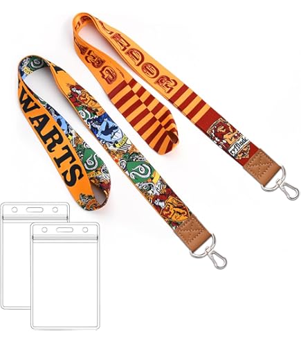 Monogram Harry Potter Hogwarts Deluxe Lanyard W/Passport Holder El Coleccionable Perfecto Para Fans
