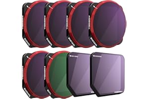 Freewell All Day - Serie 4K – 8 Filtri ND, ND/PL, CPL Compatibili Con Mavic 3/Mavic 3 Cine/Mavic 3E (NON compatibile con Mavic 3 Classic/Mavic 3 Pro/Mavic 3 Pro Cine)