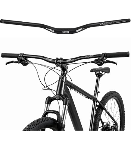 Fahrrad Lenker Alu Multifunktionslenker 25,4/31,8mm 600mm Breite mit Bezug (31,8 mm) Sport & Freizeit