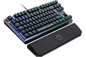 Cooler Master MasterKeys MK730 USB - Clavier mécanique gaming, switches Cherry MX RED, chassis aluminium, Rétro-éclairage multicolore, repose-poignet magnétique amovible, sans pavé numérique, AZERTY