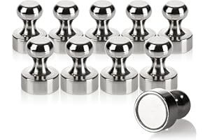 ‎ROBIN GOODS Robin Goods® 10x Neodym Magnet - Mini - Magnet für Whiteboard - starker Magnet für Haushalt und Büro - Büroutensilien (10 Stück - silberfarben)
