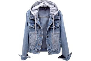 Huvtröjor för kvinnor vardaglig sommar långärmad huvtröja denimjackor button down trendig jeansjacka med huva