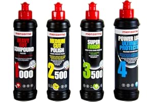 menzerna Produit de polissage carrosserie Heavy Cut 1000, Medium Cut 2500 et Super Finish 3500 + PowerLock